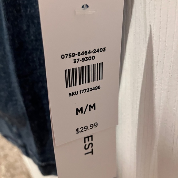 Bluenotes Denim Button Up vest - NWT - Picture 5 of 6